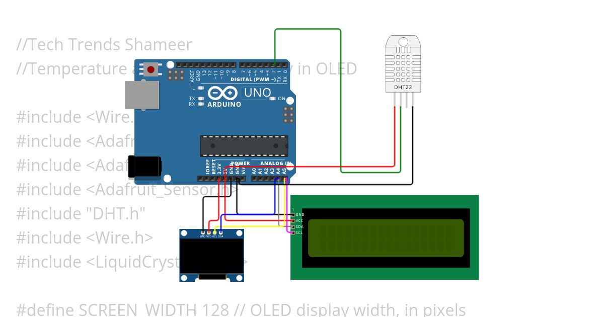 OLED_AND_LCD_DHT11_I2C simulation