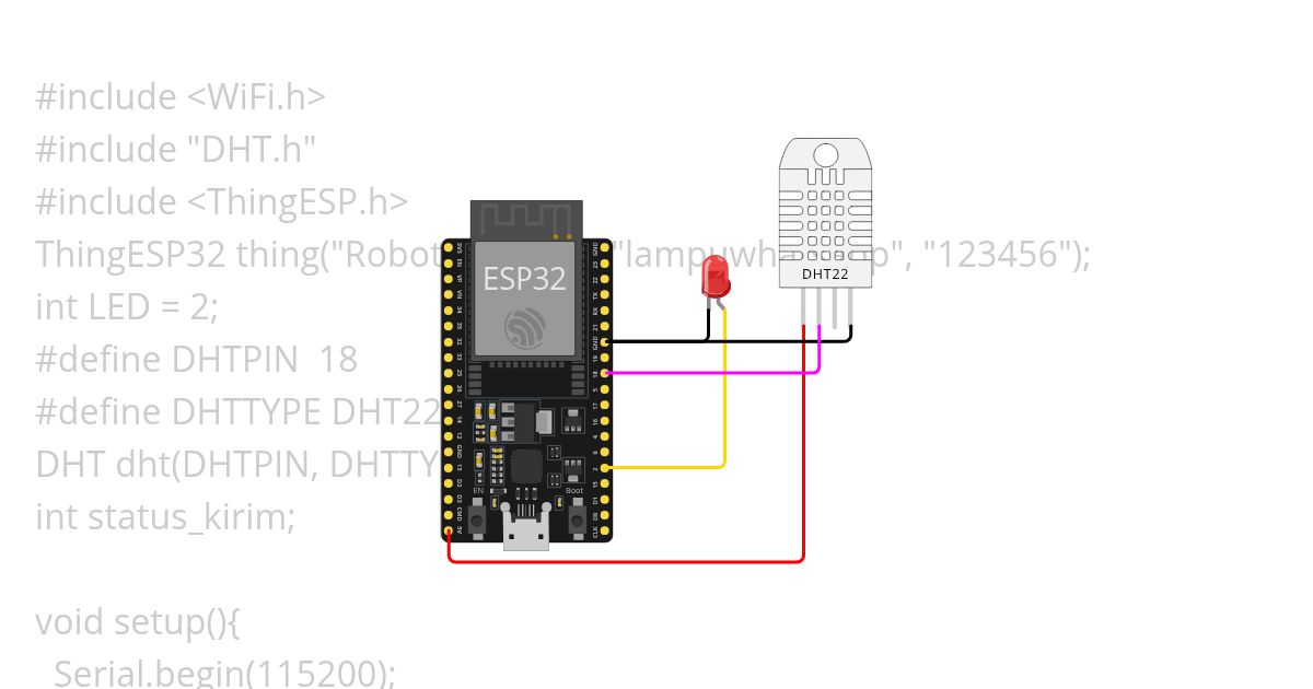 WhatsApp ESP32 simulation