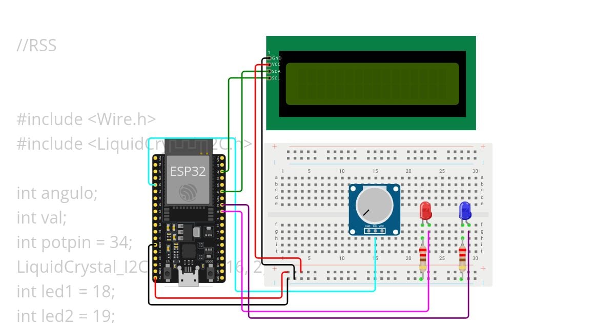ESP32_DEV_KIT exercício 2  simulation