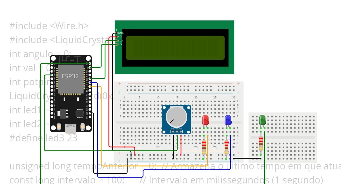 ESP32_DEV_KIT exercício 3  simulation