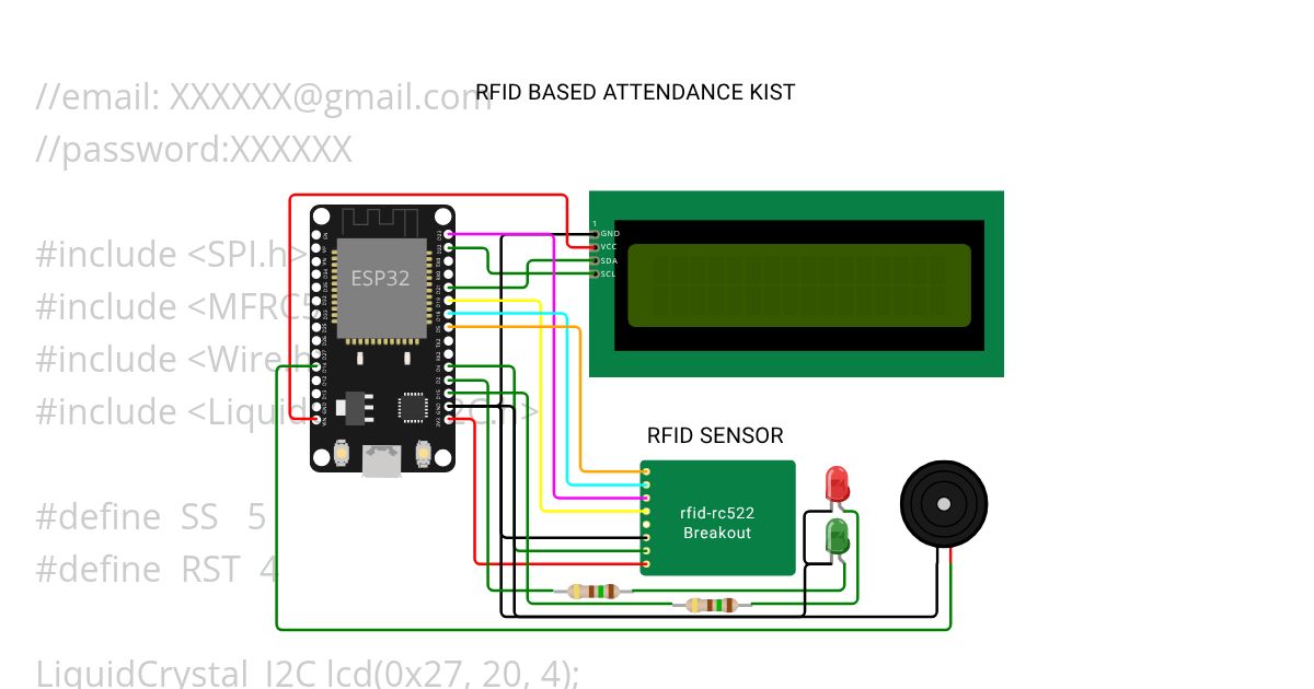 RFID BASED ATTENDANCE KIST simulation