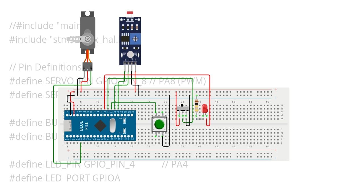STM32 Bluepill_test_srv simulation