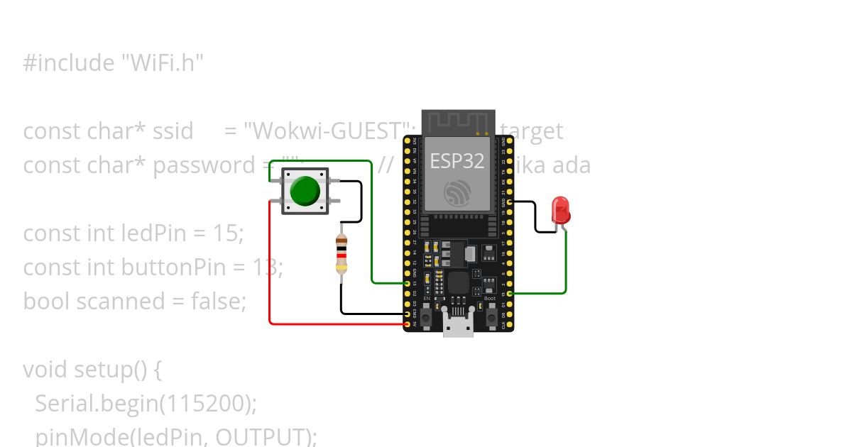 Wifi dan Push Button simulation