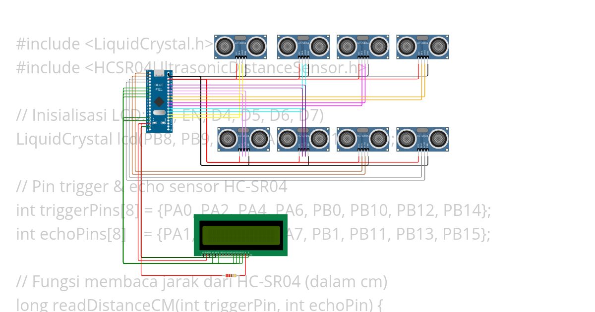 STM32-Ultrasonik simulation