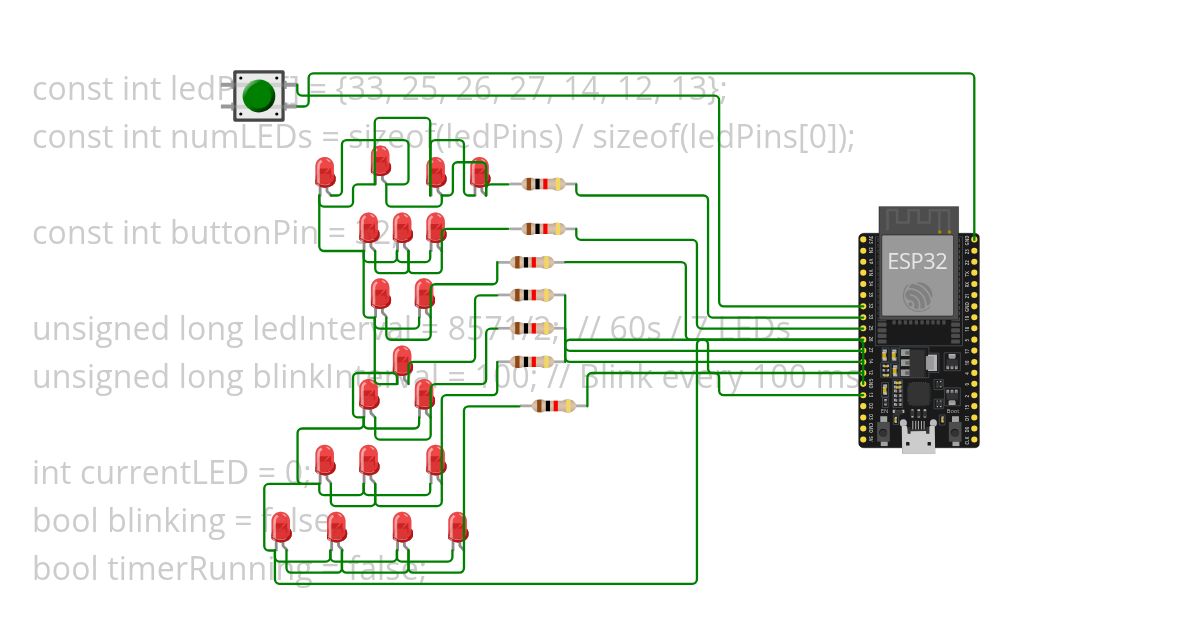 led timer simulation