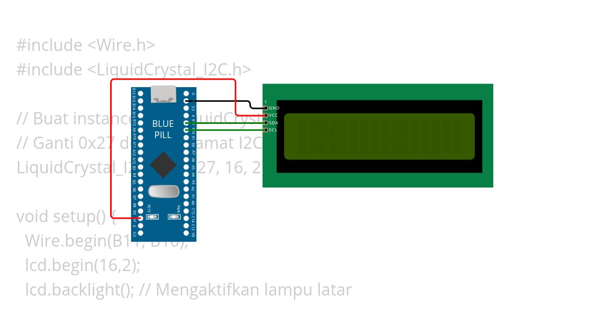 stm32 bluepill simulation lcd Copy simulation