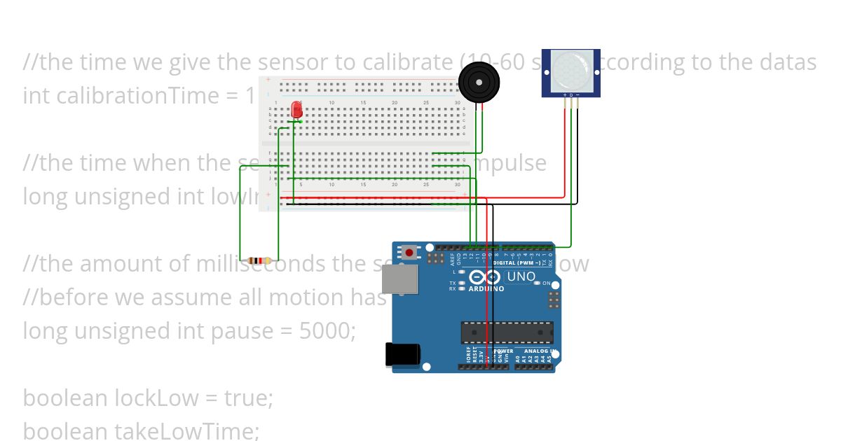 2.motion-activated alarm simulation