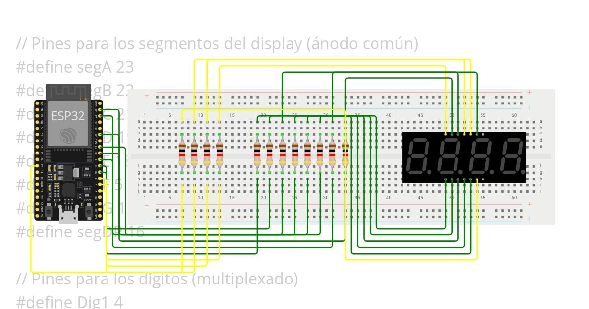 Numeros-Serial-display7 simulation