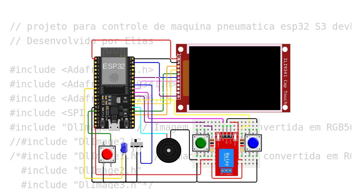 projeto pneumatico com logo tela ili9341 capacitiva