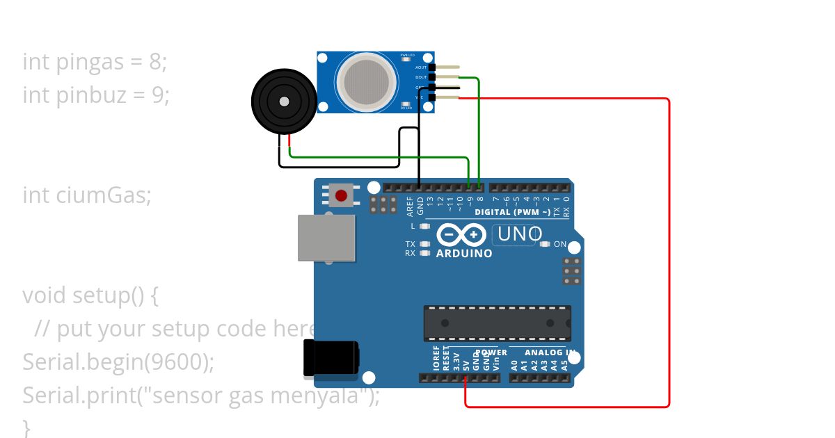 sensor gas simulation