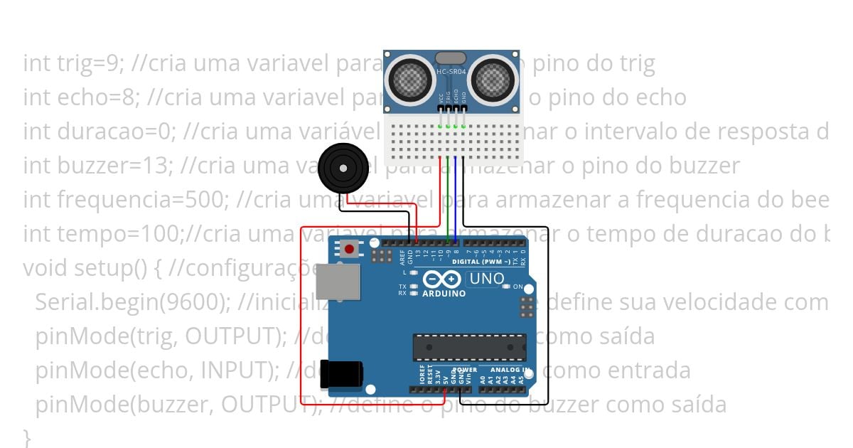 Framework Arduino II: Aula 06 HC-SR04 Outro simulation