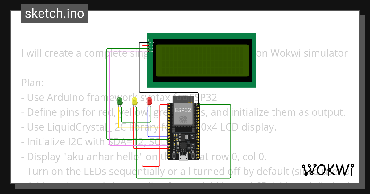Wokwi - Online ESP32, STM32, Arduino Simulator