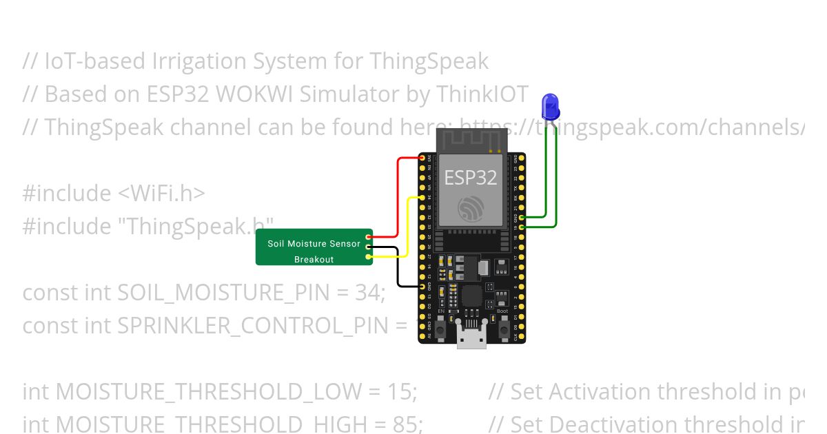 Soil moisture sensor-esp32-c++ simulation