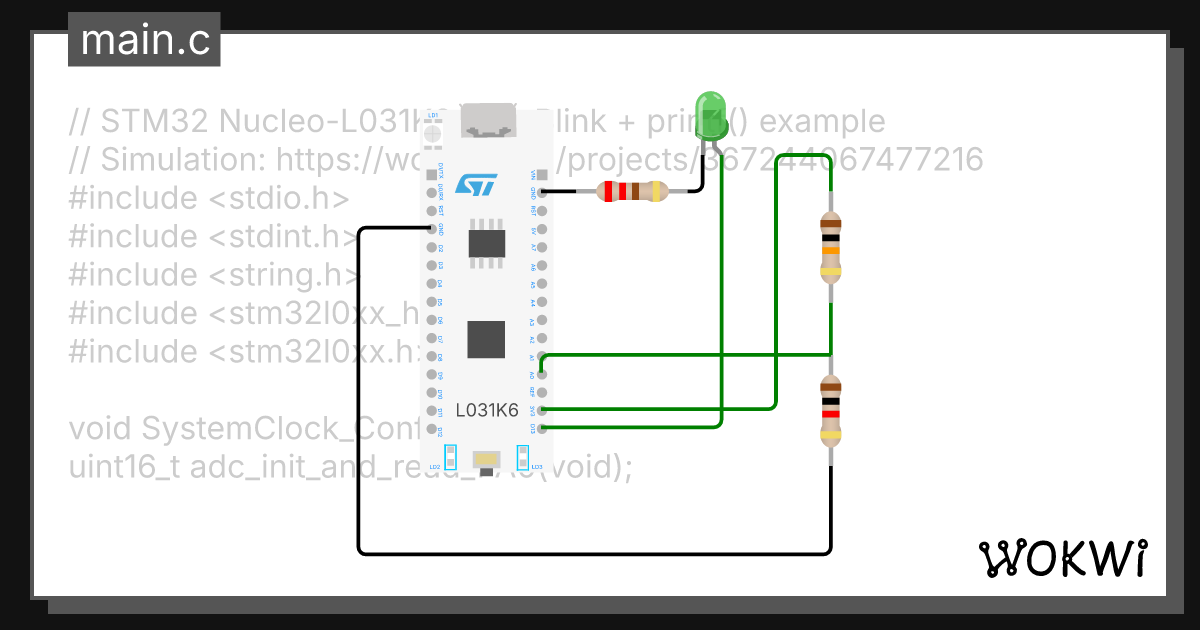 Wokwi online esp32 stm32 arduino simulator
