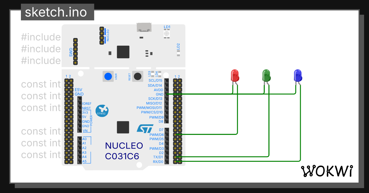 Wokwi online esp32 stm32 arduino simulator