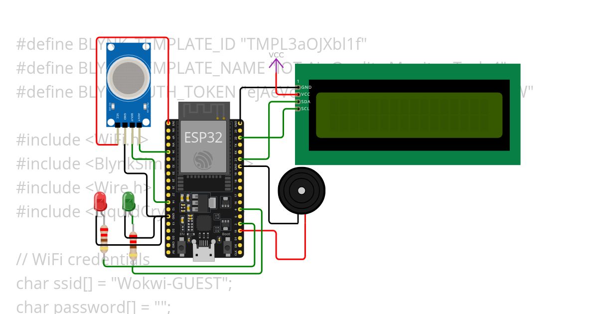 IOT Air Quality Monitor Task 4 simulation