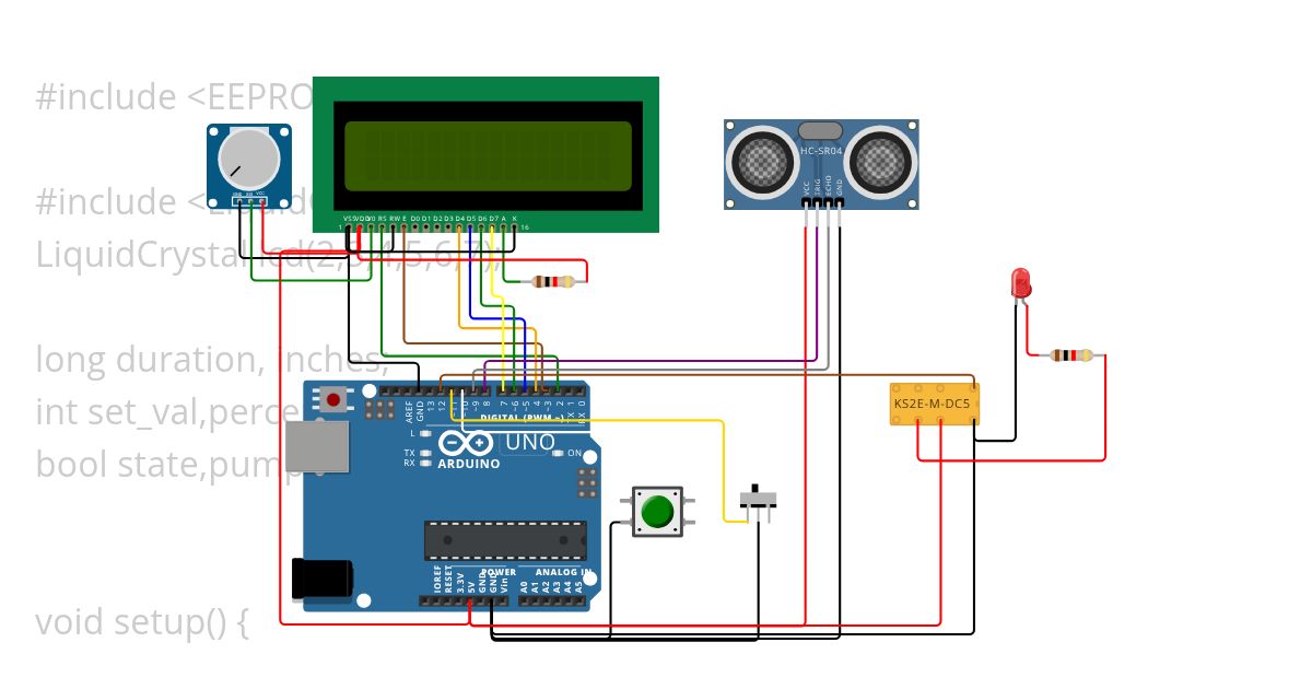 Automatic Water level controller  simulation
