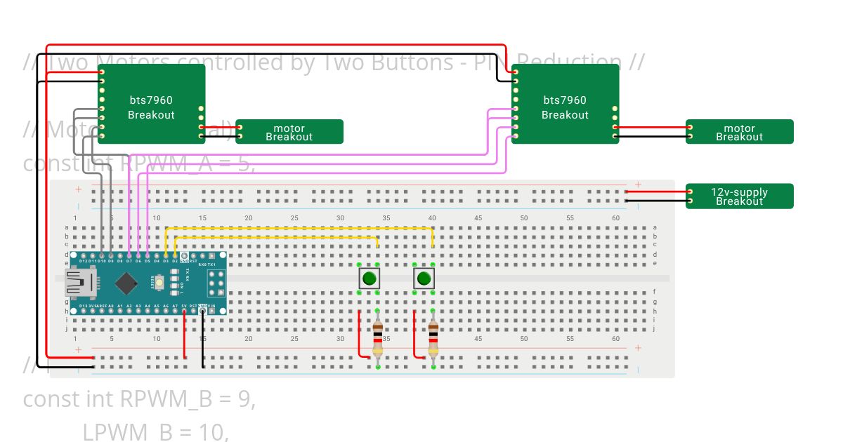 Nano Motor Control simulation