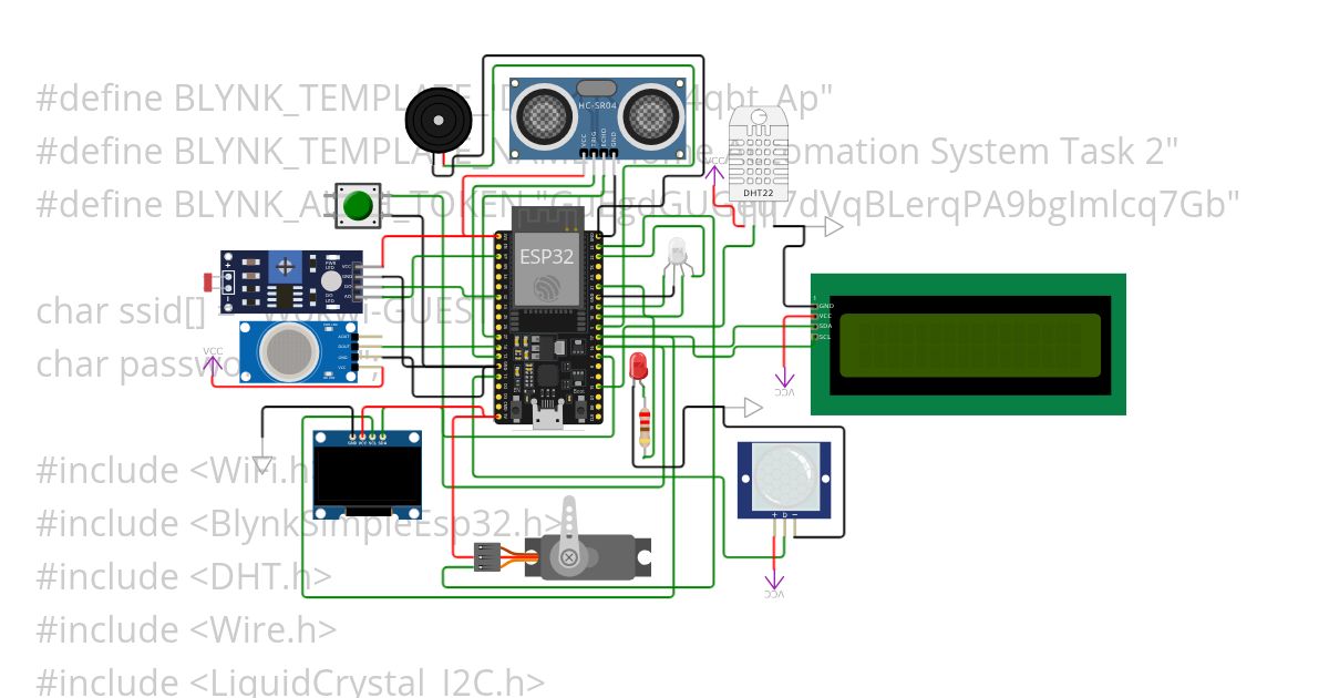IOT Based Home Automation Intern simulation