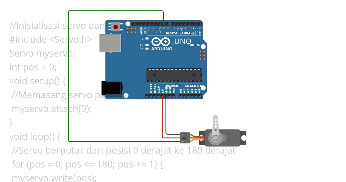 Arduino Servo Loop simulation