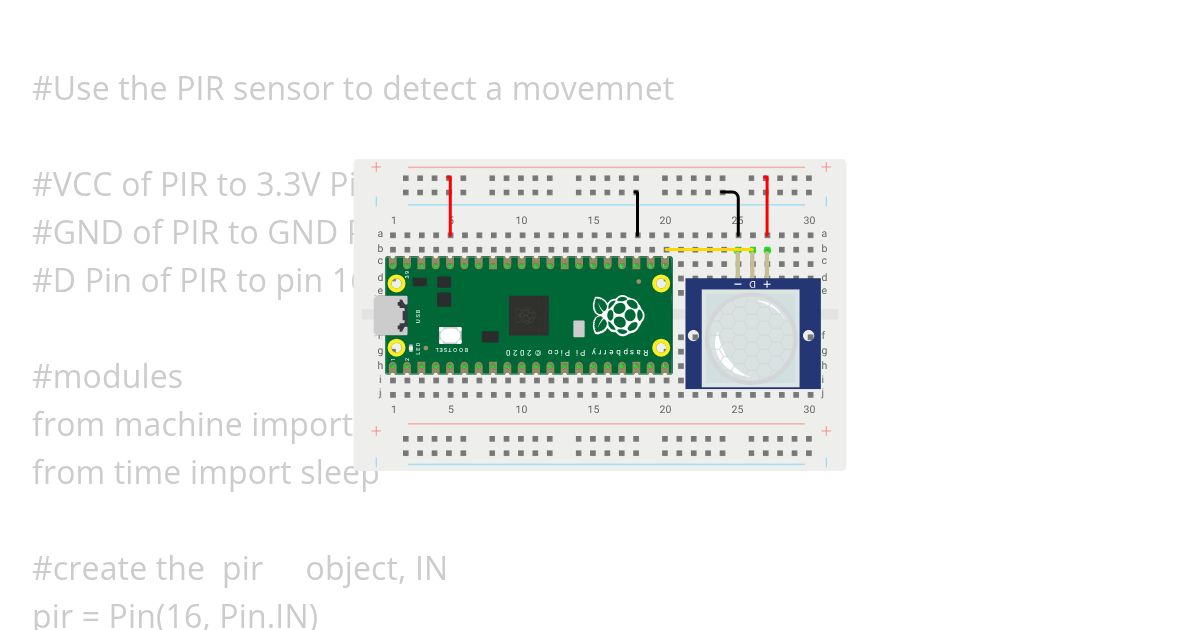 Motion detection simulation