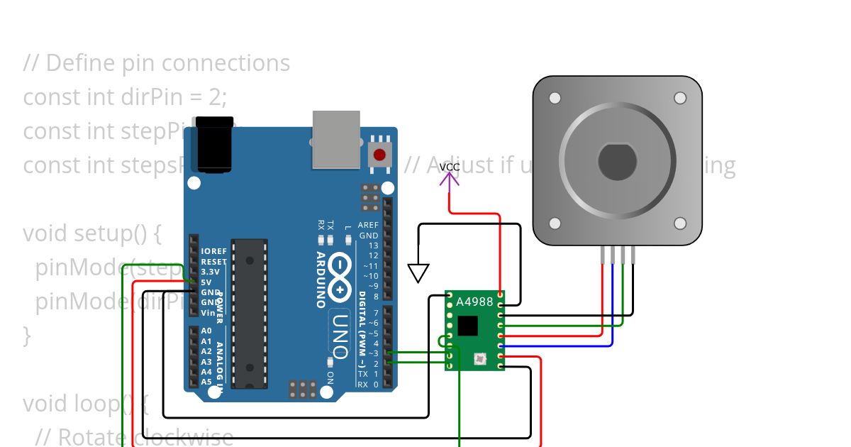 Single Stepper Motor Testing simulation