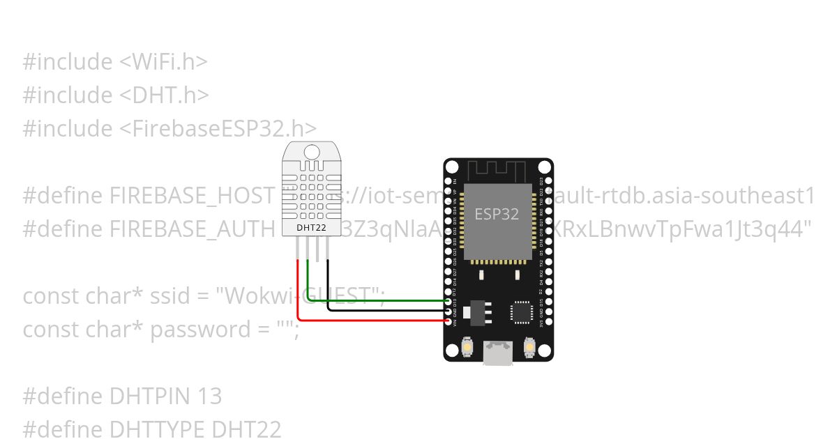 ESP32 DHT22 LCD LED Copy simulation