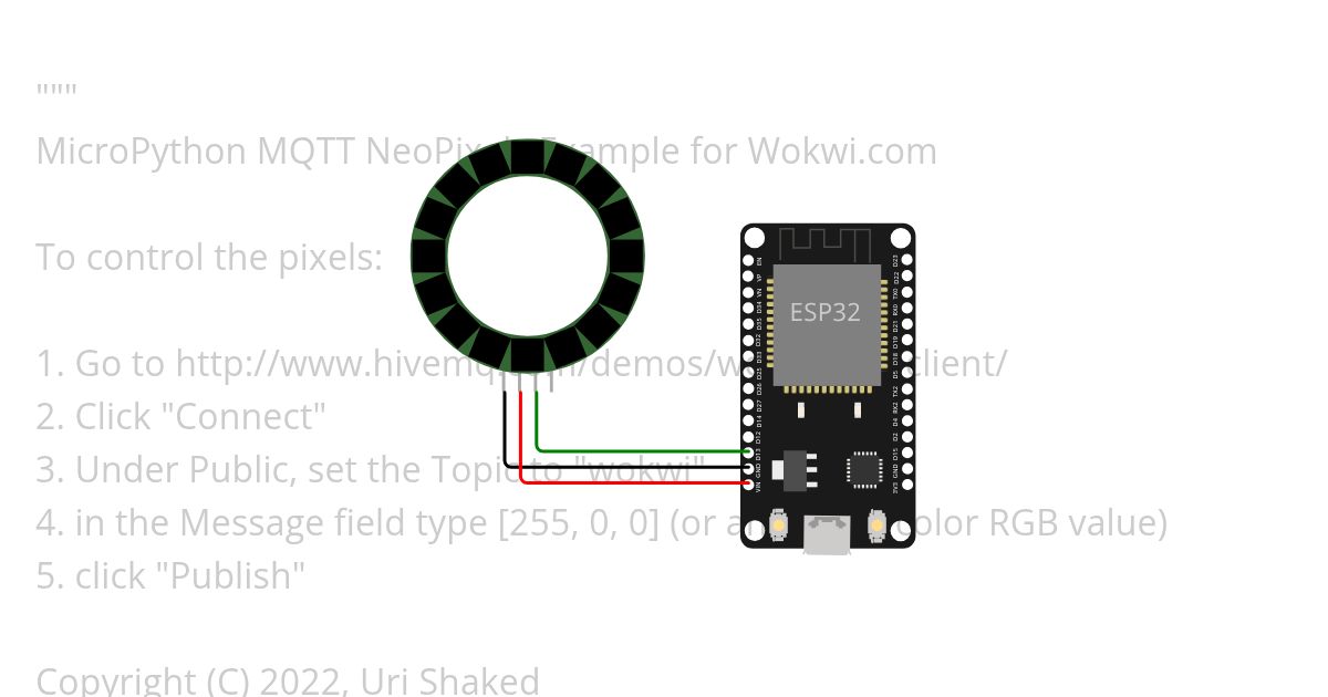 OTRO - MicroPython MQTT NeoPixels Copy simulation