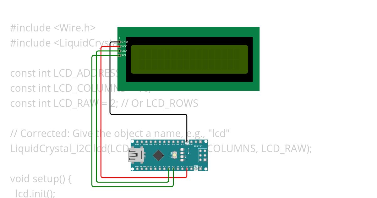 LCD Arduino  simulation