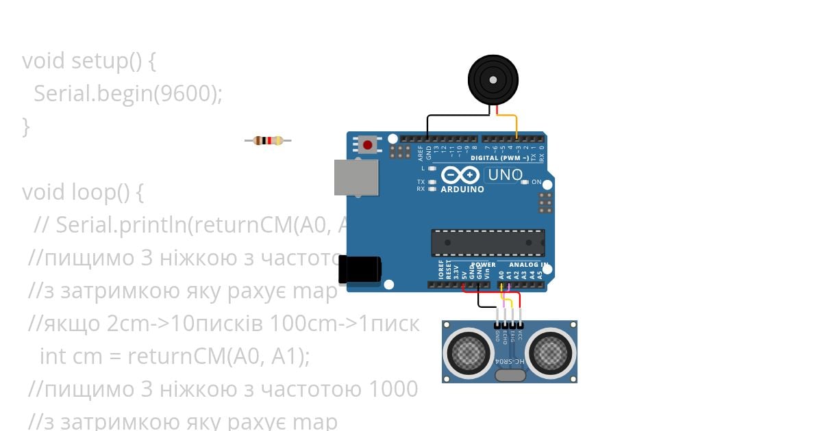 SensoKit Ultrasonic parktronic simulation