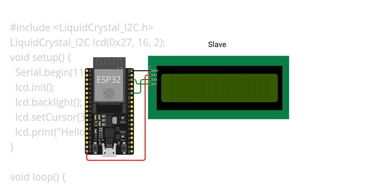 lcdi2cdisplay simulation