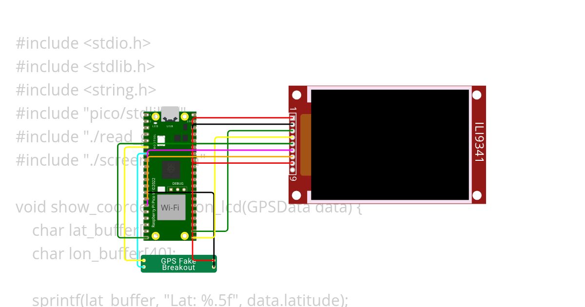 gps-lcd simulation