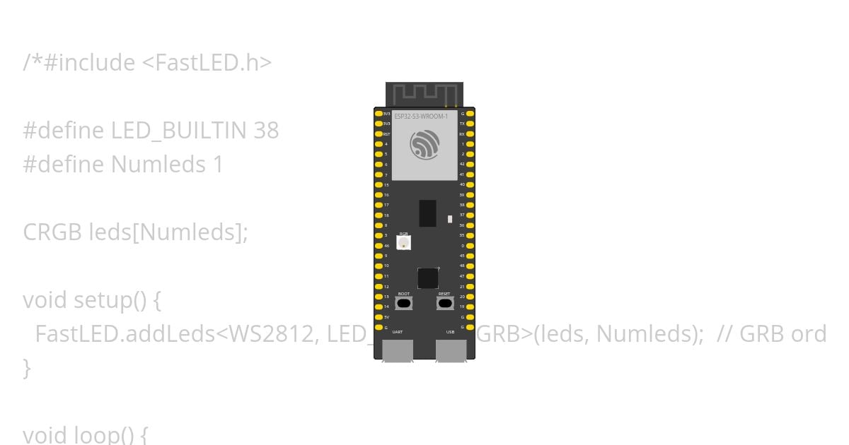 Onboard WS2812 simulation