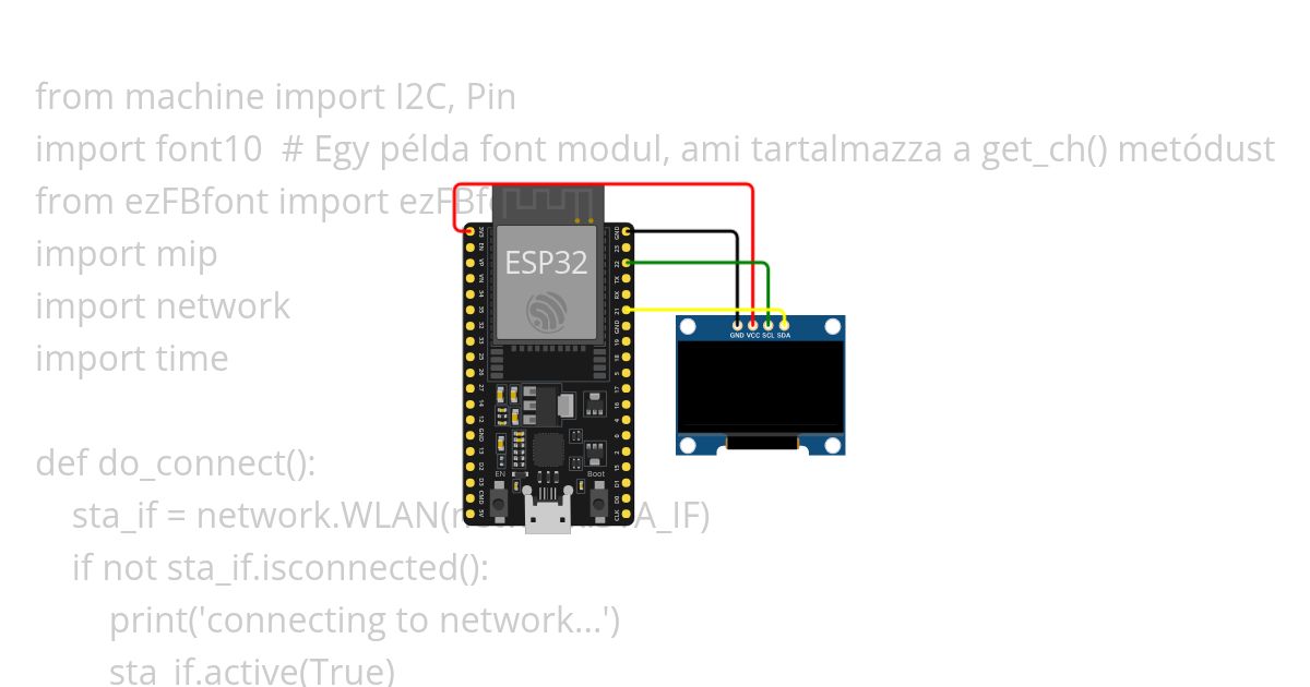 esp32fontTest simulation