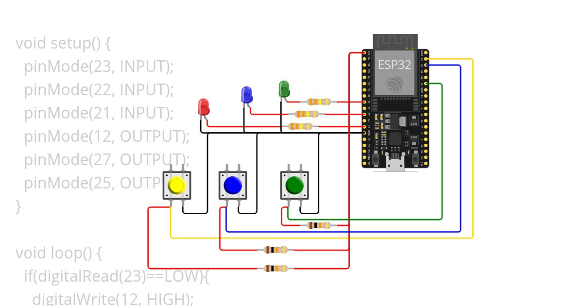 33 // 3-LED 3-SWITCH simulation