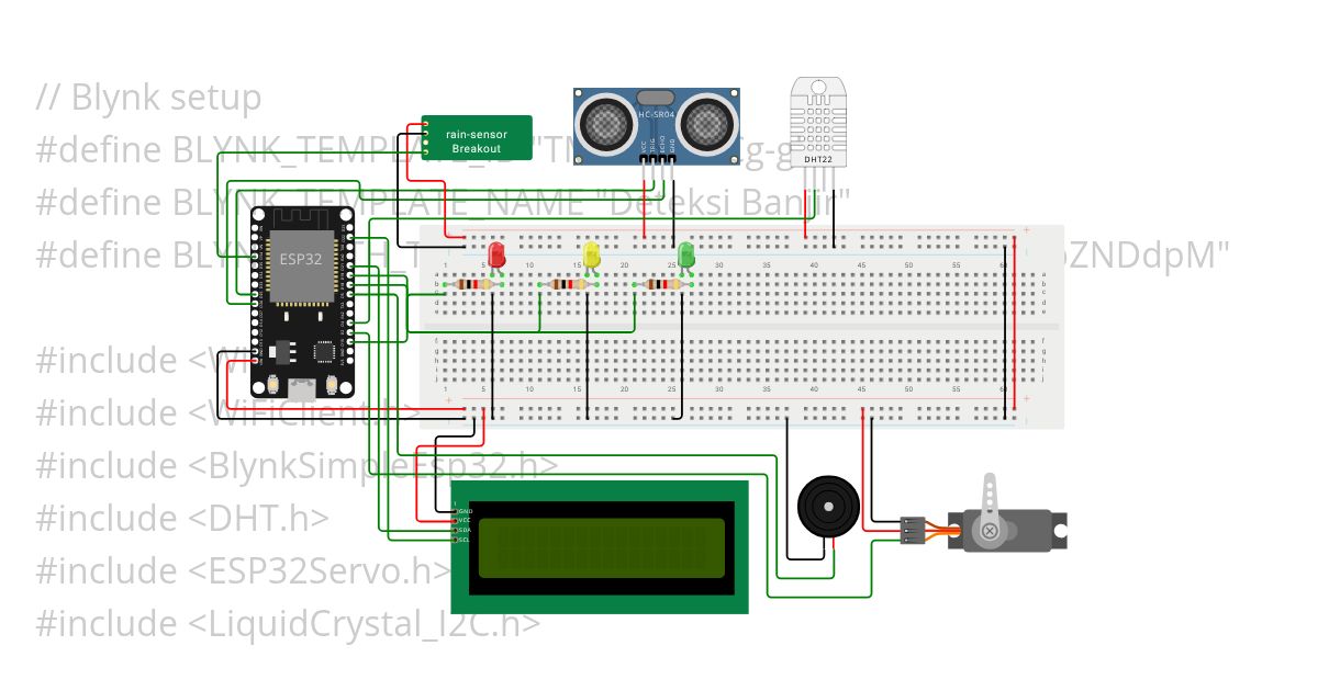 Deteksi Banjir ESP32 simulation