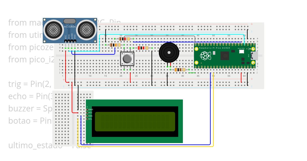 ultrasom - estacionamento simulation