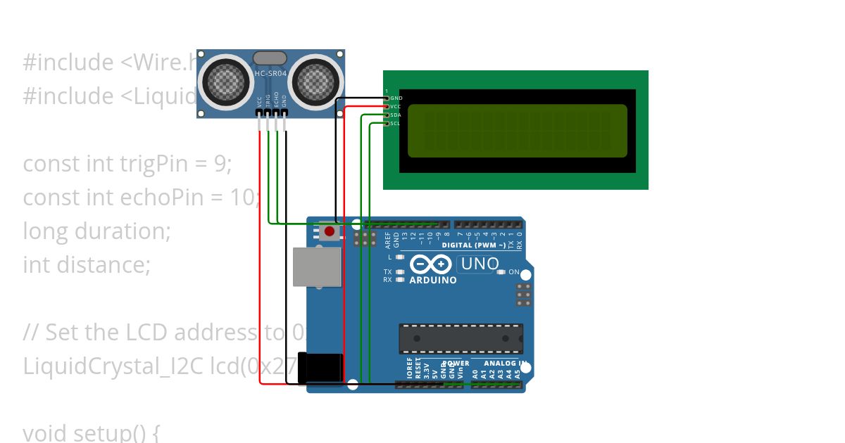 Distance sensor  simulation