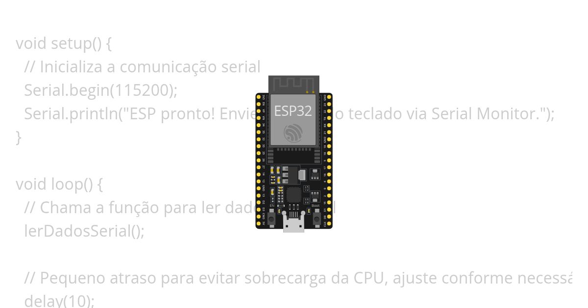 Ler dados pela serial simulation