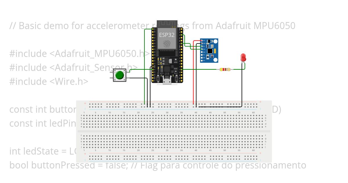 official button-sensor simulation