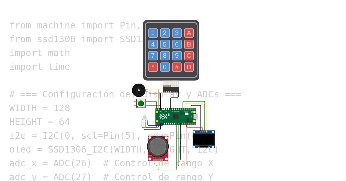 SSD1306 graficador fun con analisis lexico v1