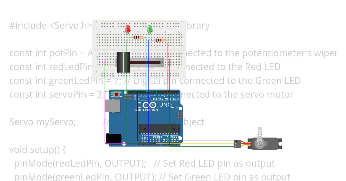 Controlling Servo simulation