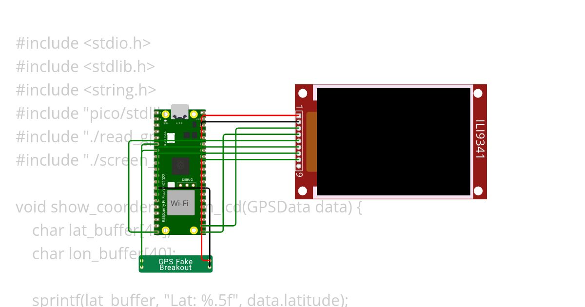gps-lcd simulation