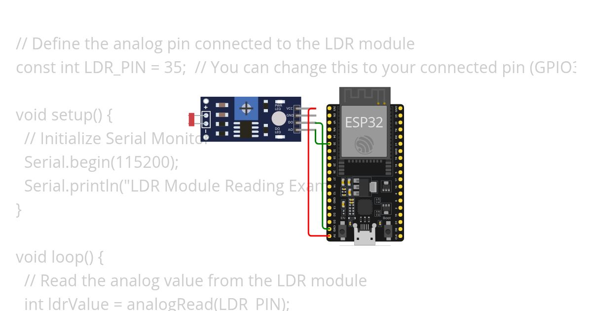 ESP32_LDR simulation