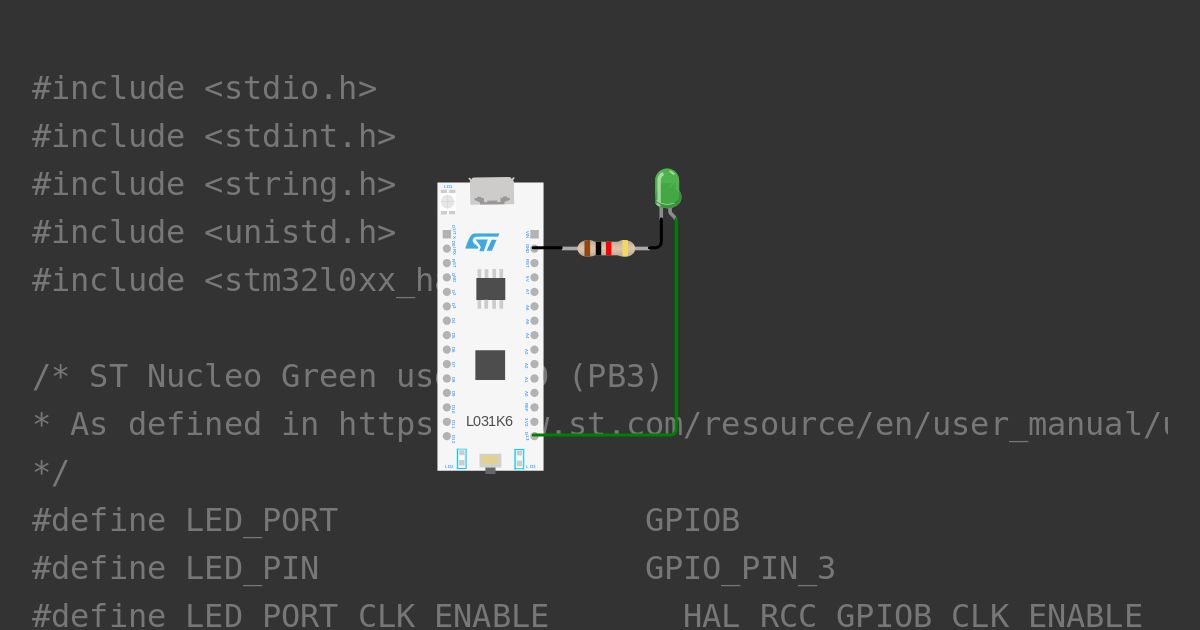 STM32L031K6 Blink and Print Anthony