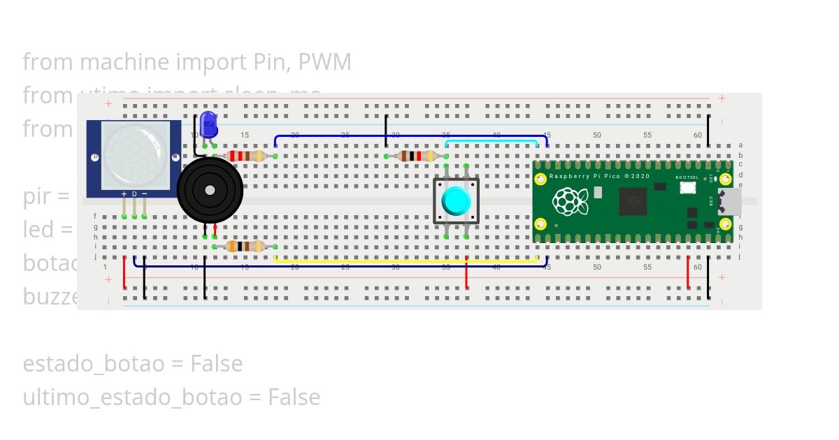 Detector de movimento simulation
