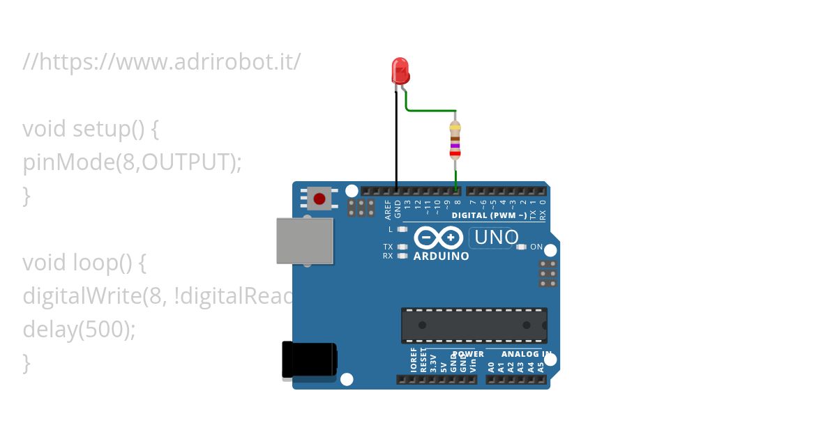 Arduino_blink simulation