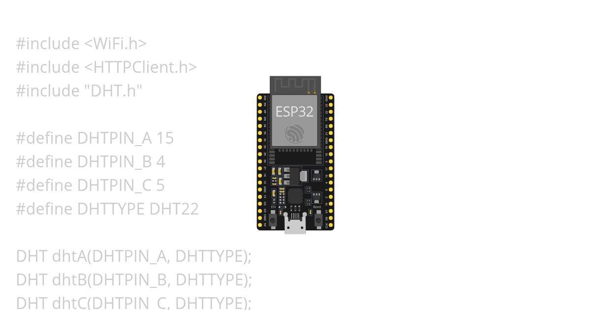 Sensor Suhu 9 Lampu simulation
