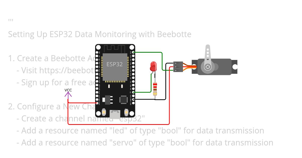 MicroPython MQTT beebotte.com ESP32 multi publish simulation