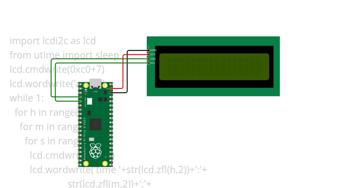 lcd i2c intro  simulation